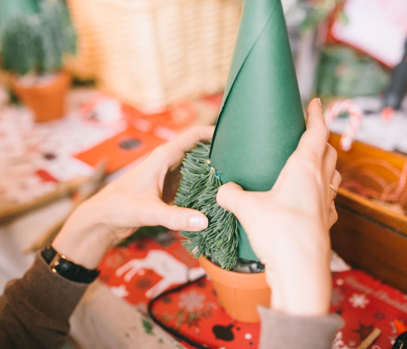 Weihnachtsdeko basteln mit Senioren: 7 Schritte 1 Weihnachtsdeko basteln mit Senioren: 7 Schritte